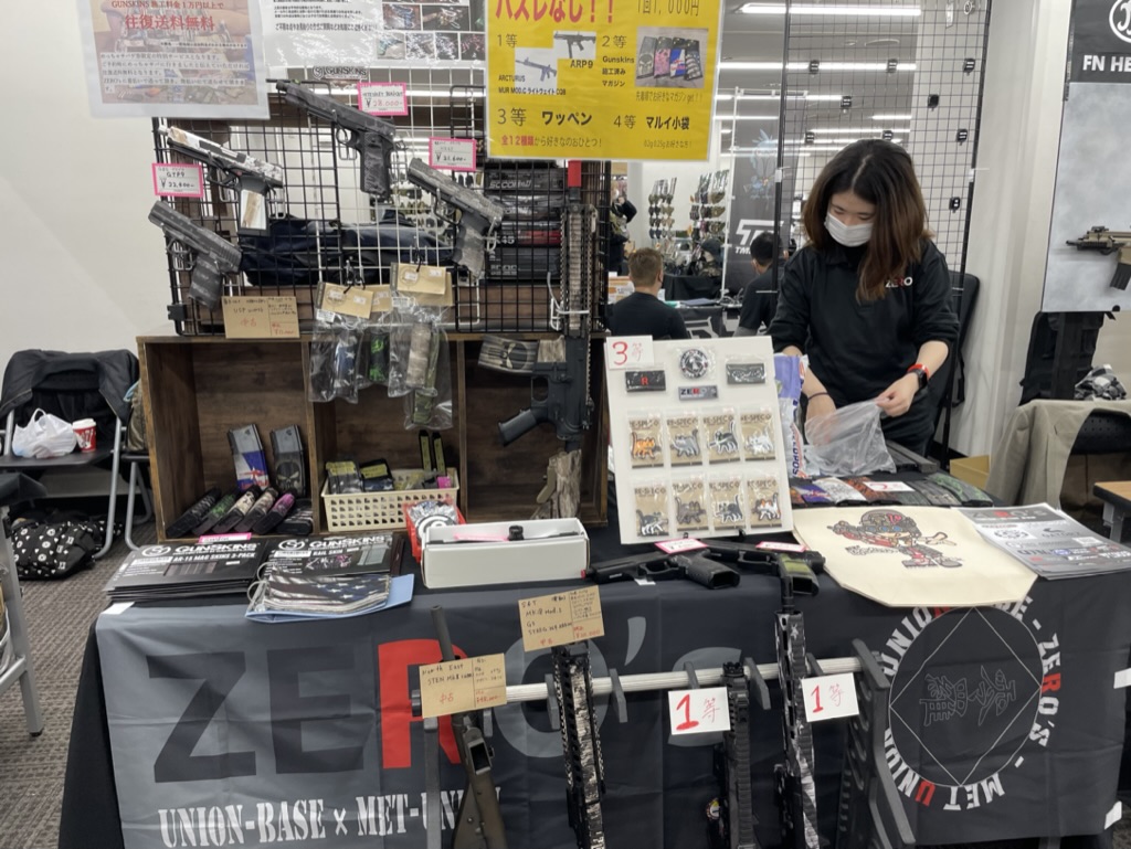 大阪出店時のZERO's販売ブース